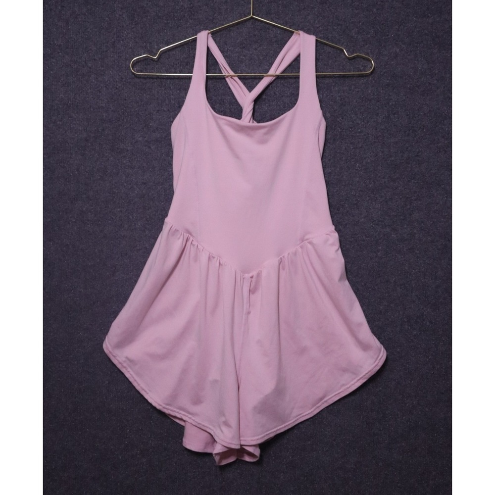 Free People Light Pink Romper Jumpsuit